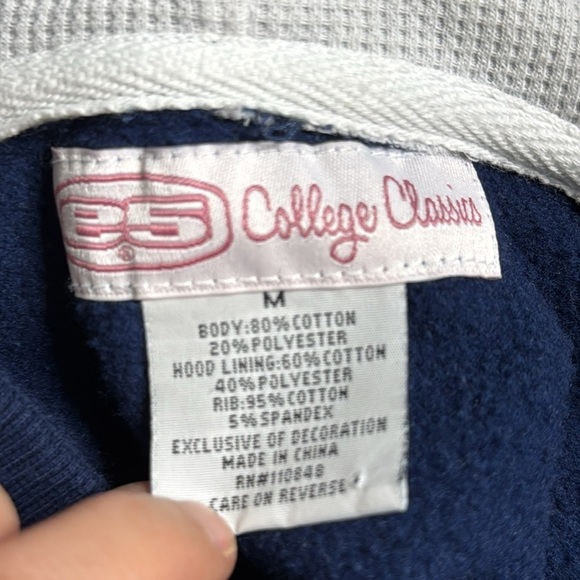 College Classics Penn State Navy Hooded Full Zip Sweatshirt Medium - Picture 7 of 8